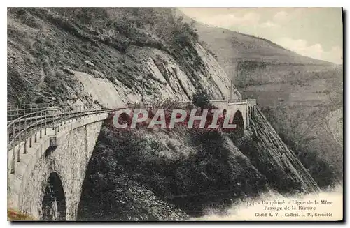 Ansichtskarte AK Dauphine Ligne de la Mure passage de la Rivoire