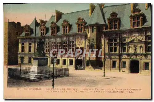 Ansichtskarte AK Grenoble le palais de justice ancien palais de la cour des Comptes du Parlement du Dauphine faca