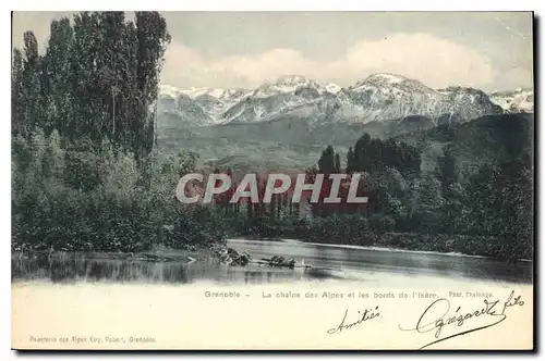 Cartes postales Grenoble les chaine des alpes et les bords de l'Isere