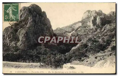 Cartes postales L'Esterel Corniche d'Or Rue St Barthelemy et le St Pilon