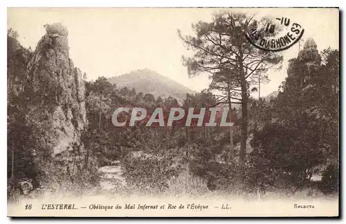 Cartes postales L'Esterel Oblisque du Mal Infernet et Roc de l'Eveque