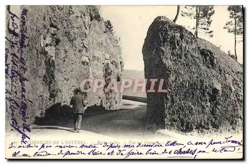 Cartes postales Corniche de L'Esterel Roche Coupee vue sur Cannes