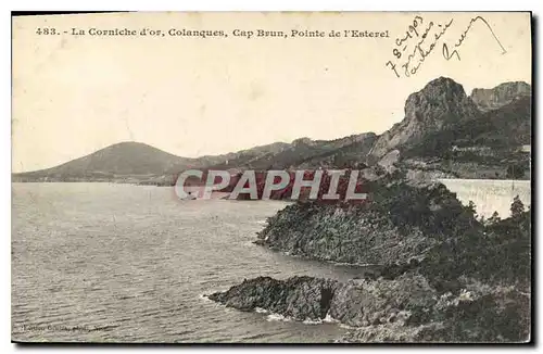 Ansichtskarte AK La Corniche d'Or Colanques Cap Brun de L'Esterel