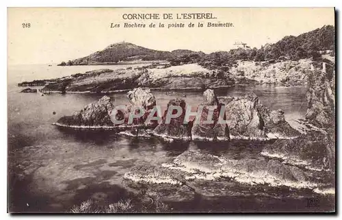 Cartes postales Corniche de L'Esterel les Roches de la Pointe de la Baumette