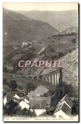 Cartes postales La Dauphine ligne de la Mure vue de la Voie