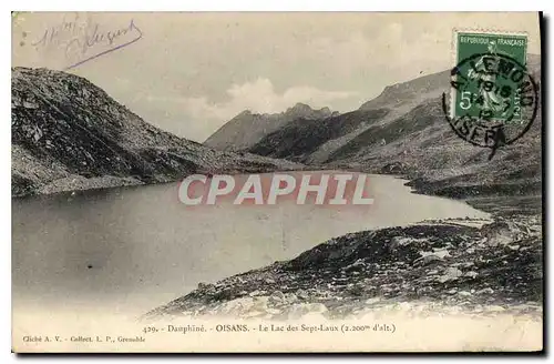 Ansichtskarte AK Dauphine Oisans le Lac des Sept Laux