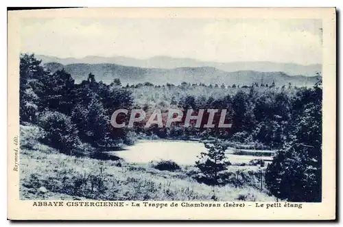 Ansichtskarte AK Abbaye Cistercienne la Trappe de Chambran Isere le petit etang