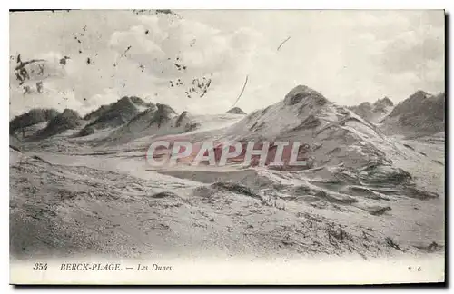 Cartes postales Berck plage les Dunes