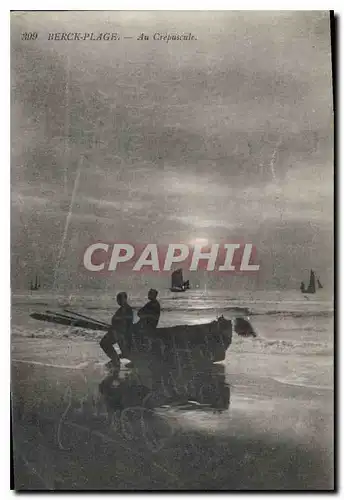 Cartes postales Berck Plage au Crepuscule