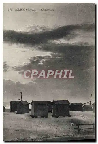 Ansichtskarte AK Berck Plage au Crepuscule