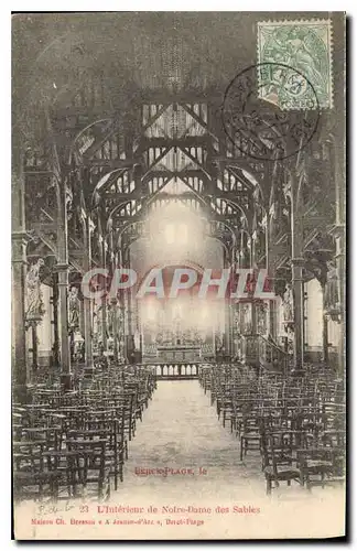 Cartes postales Berck Plage l'interieur de Notre Dame des Sables