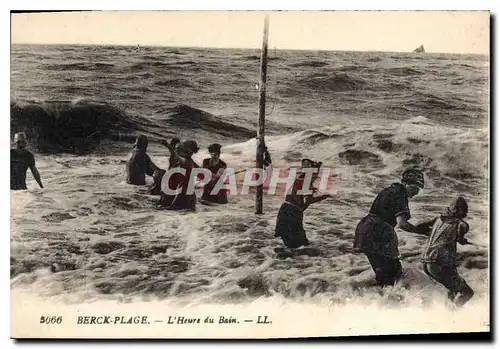 Ansichtskarte AK Berck Plage l'Heure du Bain