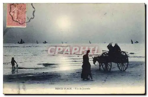 Ansichtskarte AK Berck Plage fin de Journee