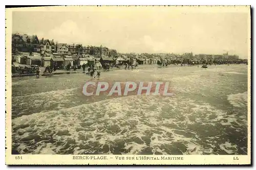 Cartes postales Berck Plage vue sur l'hopital Maritime