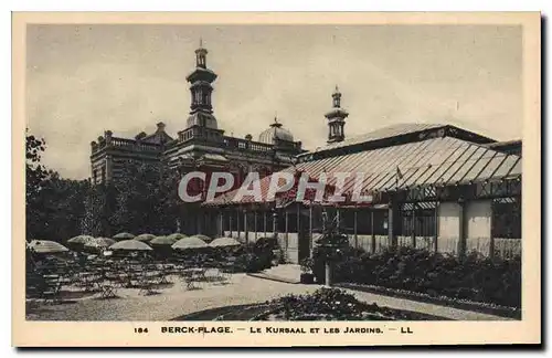 Ansichtskarte AK Berck Plage le Kursaal et les jardins