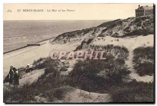 Cartes postales Berck Plage la Mer et les Dunes