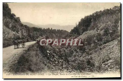 Ansichtskarte AK Environs du Mont Dore les Gorges route de Clermont du mont Dore au Lac de Guery