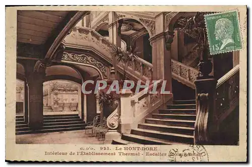 Cartes postales Le Mont Dore interieur de l'Etablissement Thermal Escalier