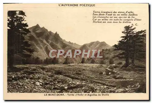 Cartes postales Le Mont Dore Vallee d'Enfer et Aiguilles du Diable