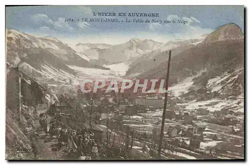 Ansichtskarte AK L'Hiver en Auvergne Le Mont Dore la Vallee du Sancy sous la Neige