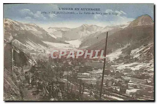 Cartes postales L'Hiver en Auvergne Le Mont Dore la Vallee du Sancy sous la Neige