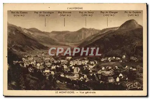 Ansichtskarte AK L'Auvergne Le Mont Dore vue generale