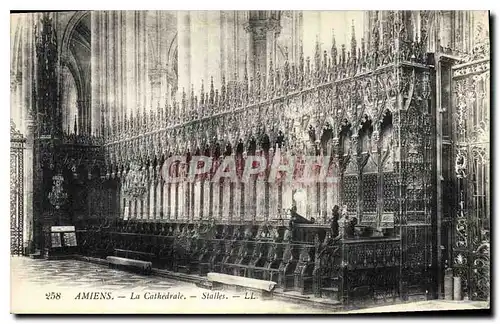 Ansichtskarte AK Amiens la Cathedrale Stalles