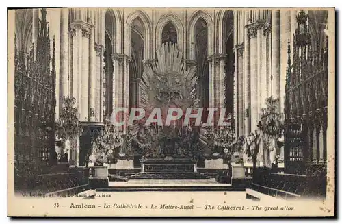 Ansichtskarte AK Amiens la cathedrale le Maitre Autel