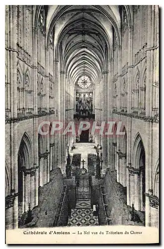 Ansichtskarte AK Cathedrale d'Amiens la Nef vue du Triforium du Choeur