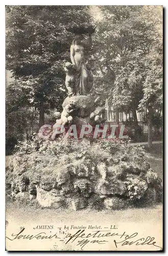 Cartes postales Amiens la fontaine Herbet