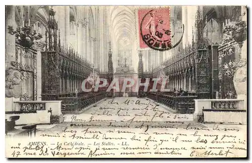 Cartes postales Amiens la cathedrale les Stalles