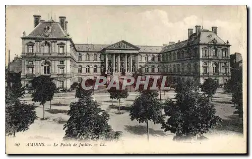 Cartes postales Amiens le palais de justice