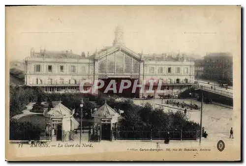 Cartes postales Amiens la Gare du Nord