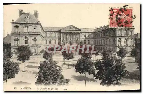 Cartes postales Amiens le palais de justice