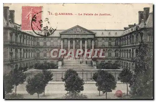Cartes postales Amiens le palais de justice