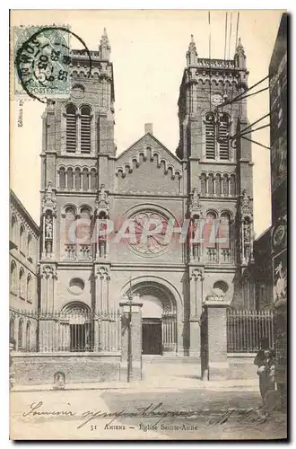 Cartes postales Amiens Eglise Saint Anne