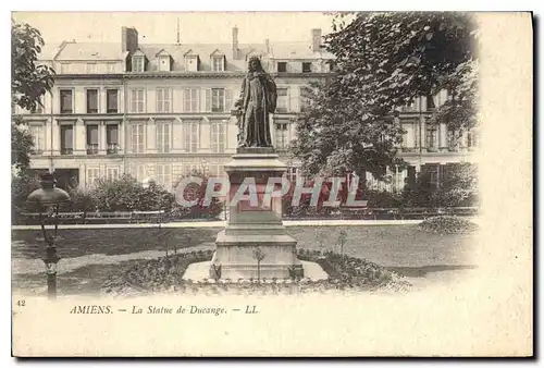 Cartes postales Amiens la statue de Ducange