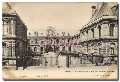 Cartes postales Amiens l'hotel de ville