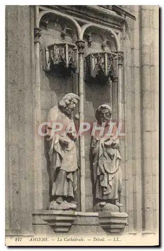 Cartes postales Amiens la cathedrale Detail