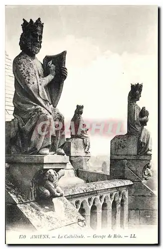Cartes postales Amiens la cathedrale Groupe de Rois