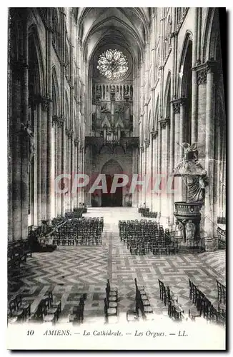 Cartes postales Amiens la cathedrale les Orgues