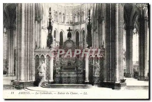 Cartes postales Amiens la cathedrale entree du Choeur