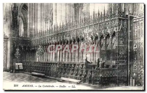 Ansichtskarte AK Amiens la cathedrale Stalles