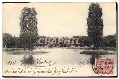 Cartes postales Amiens le parc de la Hotoie