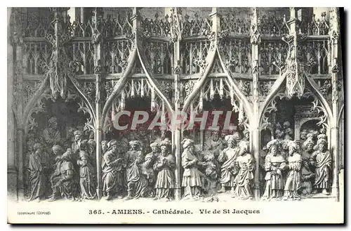 Ansichtskarte AK Amiens cathedrale vie de St Jacques