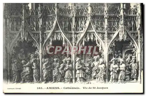 Cartes postales Amiens cathedrale vie de St Jacques