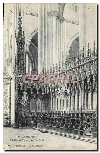 Ansichtskarte AK Amiens la cathedrale les Stalles