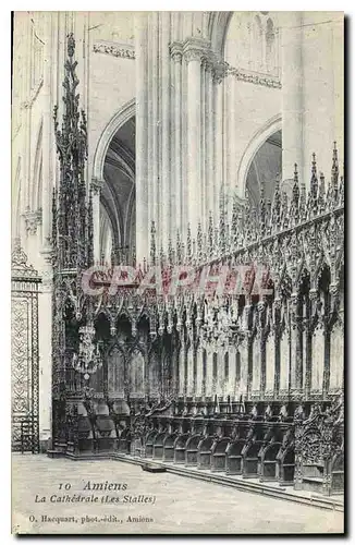 Cartes postales Amiens la cathedrale les Stalles