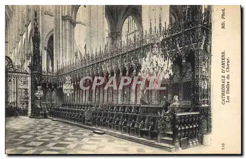 Ansichtskarte AK Cathedrale d'Amiens les Stalles du Choeur