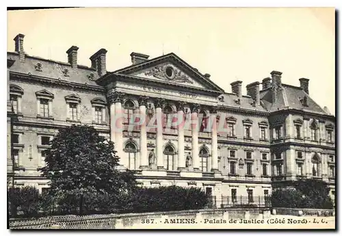 Cartes postales Amiens palais de justice cote Nord